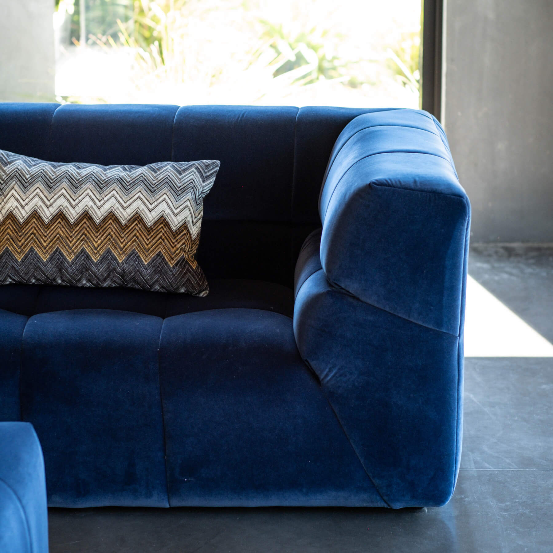sofa end detail